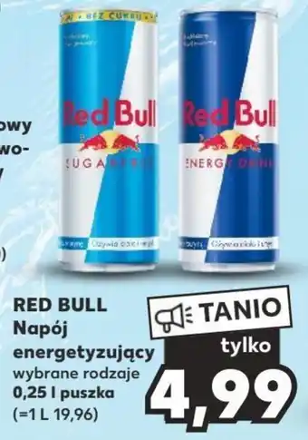 Kaufland Bull Red Bull Napój energetyzujący 0,25 l puszka oferta
