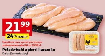 Auchan Polędwiczki z piersi kurczaka Dział Samoobsługi 1kg oferta