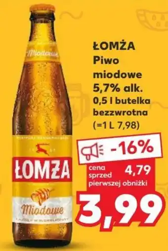 Kaufland ŁOMŻA Piwo miodowe 5,7% alk. 0,5 l oferta
