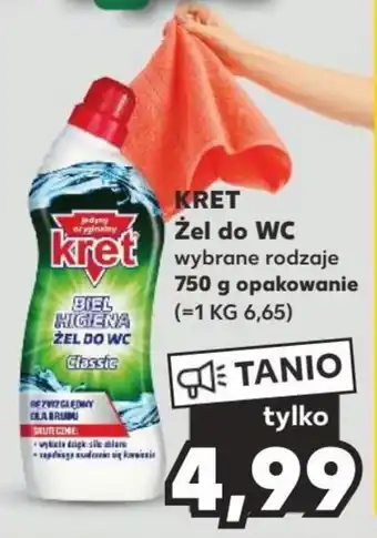 Kaufland KRET Żel do WC kret 750 g opakowanie oferta