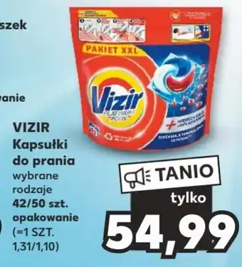 Kaufland VIZIR Kapsułki do prania 42/50 szt. opakowanie oferta
