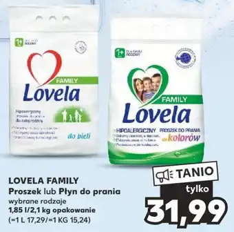 Kaufland LOVELA FAMILY Proszek lub Płyn do prania 1,85l/2,1kg oferta