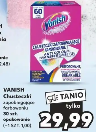 Kaufland VANISH Chusteczki 30 szt. opakowanie oferta