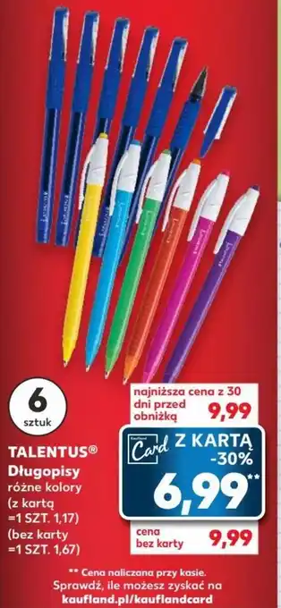 Kaufland TALENTUSⓇ Długopisy oferta