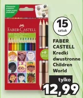 Kaufland FABER CASTELL Kredki dwustronne Children World oferta