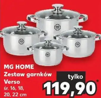 Kaufland MG HOME Zestaw garnków Verso śr. 16, 18, 20, 22 cm oferta