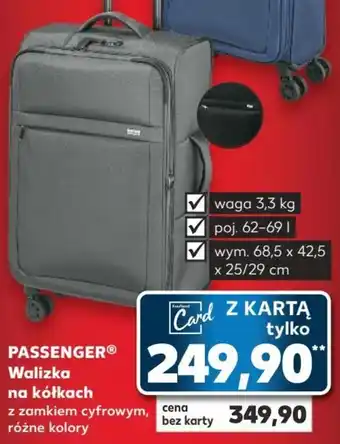 Kaufland PASSENGERⓇ Walizka na kółkach waga 3,3 kg poj. 62-69l oferta