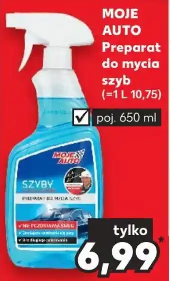 Kaufland MOJE AUTO Preparat do mycia szyb poj. 650 ml oferta