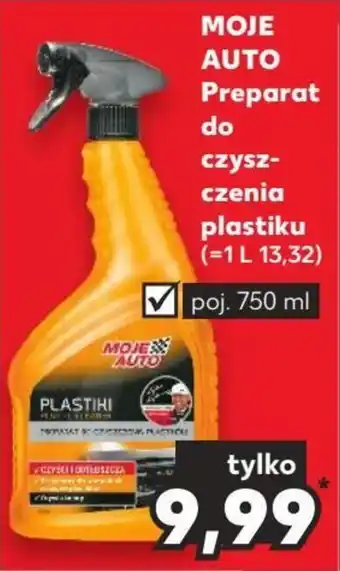 Kaufland MOJE AUTO Preparat do czyszczenia plastiku poj. 750 ml oferta