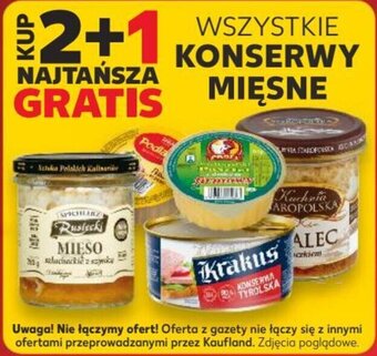 Kaufland WSZYSTKIE KONSERWY MIĘSNE oferta