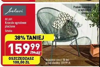 ALDI Krzesło ogrodowe plecione oferta