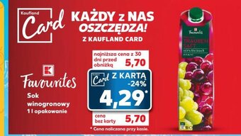 Kaufland Sok winogronowy 1 l oferta