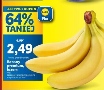 Lidl Banany premium, luzem 1 kg oferta