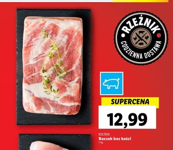 Lidl RZEŹNIK Boczek bez kości 1 kg oferta