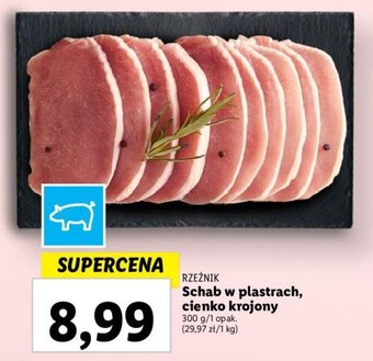 Lidl Schab w plastrach, cienko krojony 300 g oferta