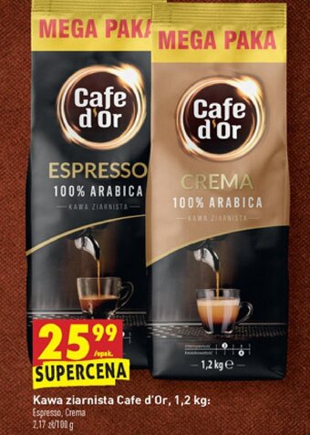 Biedronka Kawa ziarnista Cafe d'Or 1,2kg oferta