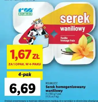 Lidl Serek homogenizowany waniliowy 4 x 150 g oferta