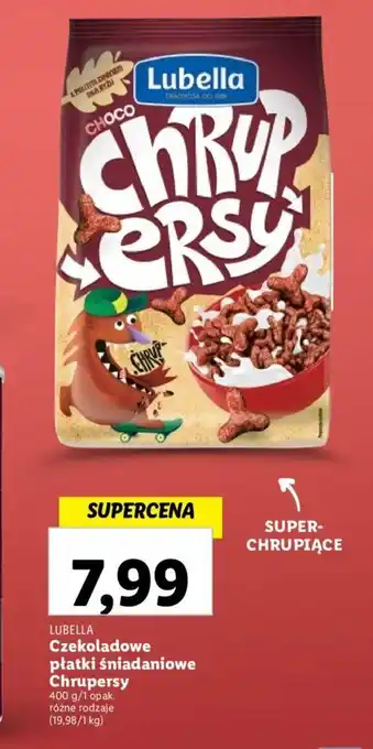Lidl Czekoladowe płatki śniadaniowe Chrupersy 400 g oferta