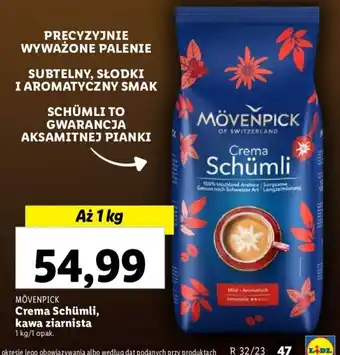 Lidl Crema Schümli, kawa ziarnista 1 kg oferta