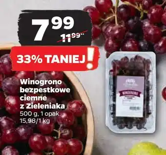 Netto Winogrono bezpestkowe ciemne z zieleniaka oferta