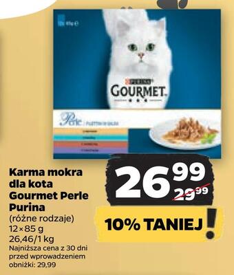 Netto Karma mokra dla kota gourmet perle purina oferta