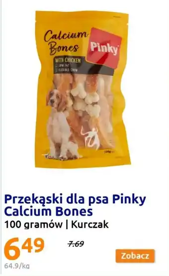 Action Przekąski dla psa Pinky Calcium Bones 100 gramów | Kurczak oferta