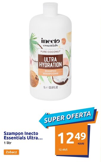 Action Szampon Inecto Essentials Ultra... 1l oferta