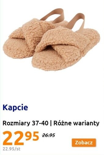Action Kapcie Rozmiary 37-40 | Różne warianty oferta