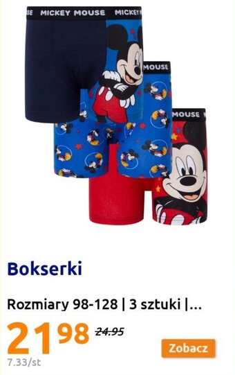 Action Bokserki Rozmiary 98-128 | 3 sztuki oferta