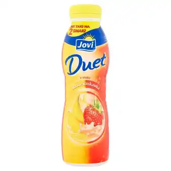 Groszek Jovi duet napój jogurtowy o smaku banan-truskawka 350 g oferta