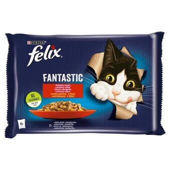 Maxi Zoo Felix fantastic karma dla kotów wiejskie smaki w galaretce 340 g (4 x 85 g) oferta