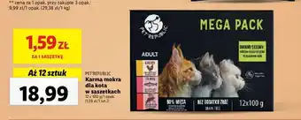 Lidl PET'REPUBLIC Karma mokra dla kota w saszetkach 12 x 100 g/1 opak. oferta