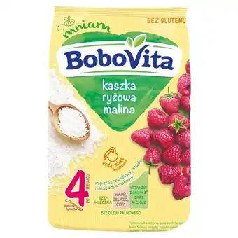 Groszek Bobovita kaszka ryżowa malina po 4. miesiącu 180 g oferta