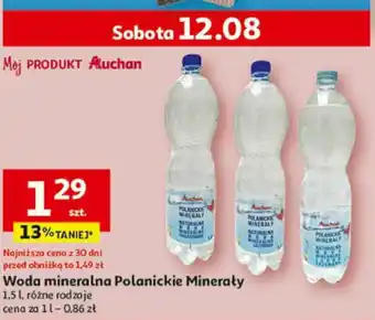 Auchan Polanickie Minerały Woda mineralna 1,5l oferta