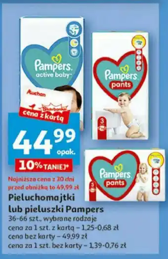 Pampers Pieluchomajtki lub pieluszki 36-66szt.
