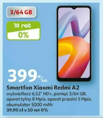 XiaomSmartfon Redmi A2 wyświetlacz 6.52" HD+