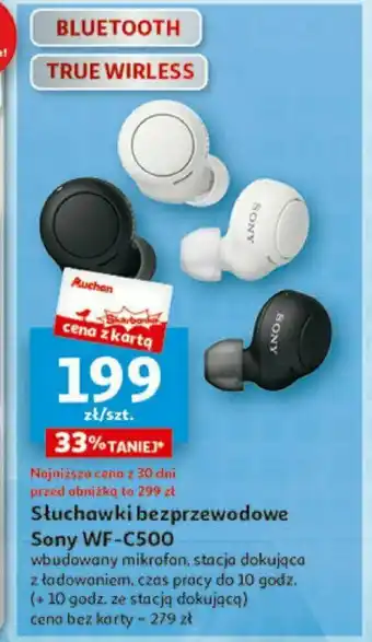 Auchan SONY Słuchawki bezprzewodowe Sony WF-C500 oferta