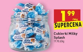 Biedronka Cukierki Milky Splash 100g oferta
