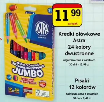 Gram Market Kredki ołówkowe Astra 24 kolory dwustronne oferta