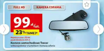 Auchan Tracer Kamera samochodowa wideorejestrator z lusterkiem i kamera cofania oferta