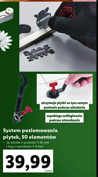 Lidl System poziomowania płytek oferta