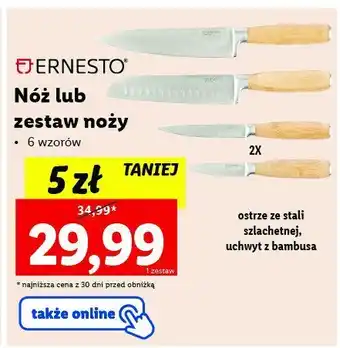 Lidl Noże nierdzewne ze stali szlachetnej oferta