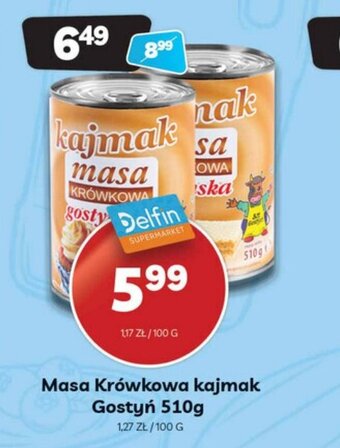 Delfin Masa Krówkowa kajmak Gostyń 510g oferta