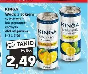 Kaufland Woda + sok cytrynowa oferta