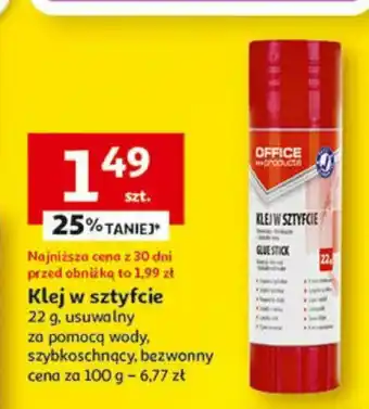 Auchan Klej w sztyfcie 22 g oferta