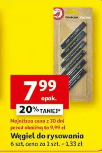 Auchan Węgiel do rysowania 6 szt. oferta