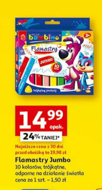 Auchan Flamastry Jumbo oferta