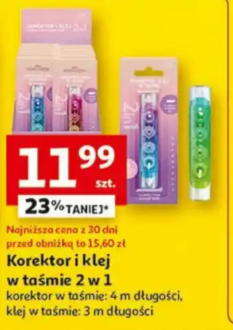 Auchan Korektor i klej w taśmie 2 w 1 oferta