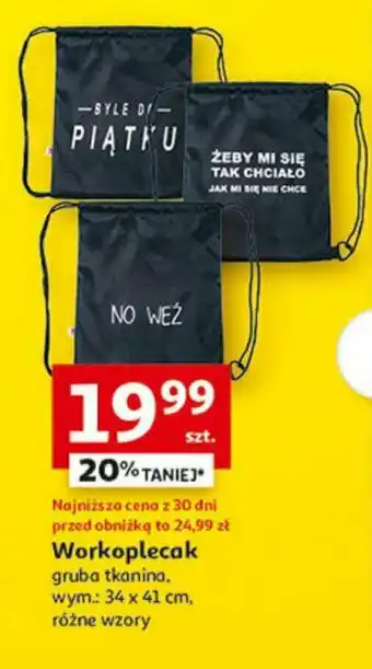 Auchan Workoplecak szt. oferta