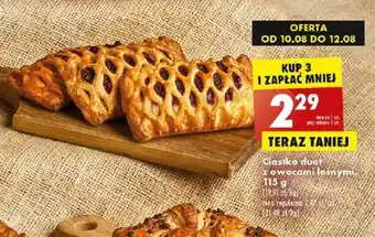 Biedronka Ciastko duet z owocami leśnymi. 115 g oferta